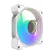 „Darkflash DR08“ kompiuterio aušintuvas 120mm PWM A-RGB, baltas