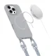 Tech-Protect iPhone 16 Pro Max dėklas MagNecklace MagSafe su virvele, pilkas