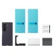 Samsung Silicone Magnet dėklas Galaxy Z Fold 8 su 2 plėvelėmis, violetinis