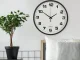 Large Silent Wall Clock 30 cm, Black