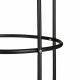 Metalinė sodo pergola augalams, 196 cm, juoda