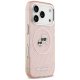 Karl Lagerfeld IML Glitter Karl&Choupette Heads Logo MagSafe Phone Case Cover iPhone 17 Pro Max - Pink