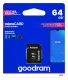 Goodram 64GB microSDXC Class 10 UHS-I atminties kortelė su adapteriu