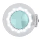 Activeshop hidraulinis kosmetologinis gultas A210 su LED lempa S5 ir kėdute 302, baltas