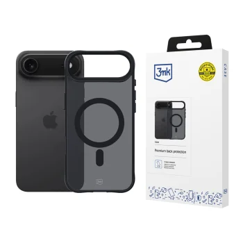3Mk Protection Smoke MagCase dėklas iPhone 17 Air, pusiau skaidrus juodas