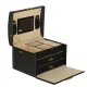Large Jewellery Box Organiser with Drawers and Mirror, Black