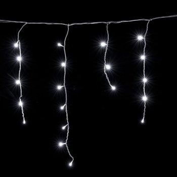Luko LED ledo varvekliai 19m 500 LED, šaltai balta