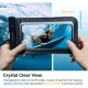 Spigen A601 Universal Waterproof Case vandeniui atsparus dėklas (2 vnt.), juodas