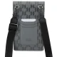 Karl Lagerfeld Saffiano Monogram Choupette telefono krepšelis, sidabrinis