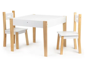 Ecotoys OT143 Kids Furniture Set Table and 2 Chairs
