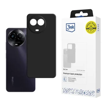 3mk Matt Case dėklas Realme C67 5G telefonui, juodas