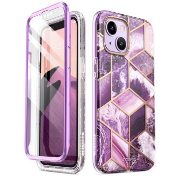 Supcase Cosmo dėklas iPhone 14 Plus telefonui, Pink Marble