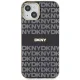 DKNY dėklas iPhone 15 / 14 / 13 IML Mono & Stripe MagSafe, juodas