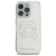 Karl Lagerfeld dėklas iPhone 16 Pro Max telefonui IML Rhinestones Karl Head