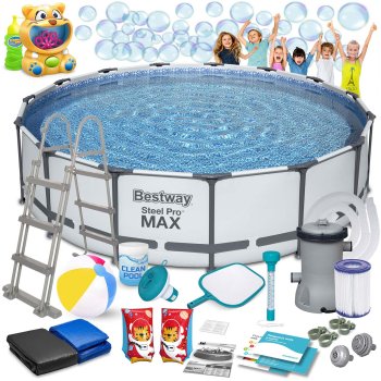 Bestway 56488 karkasinis baseinas su priedais, 457x107 cm