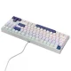 Laidinė mechaninė žaidimų klaviatūra Machenike K500B-B87, Red Switch, balta