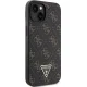 Guess 4G Triangle Metal Logo dėklas iPhone 13 / 14 / 15, juodas