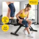 4FIZJO Elastic Knee Support Brace S, Black and Blue