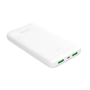 Puro Elektrik White 10000mAh Išorinė Baterija 12W 2xUSB-A + USB-C, Balta