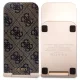 Belaidis indukcinis įkroviklis Guess 4G Pattern MagSafe sulankstomas 2in1 15W, rudas