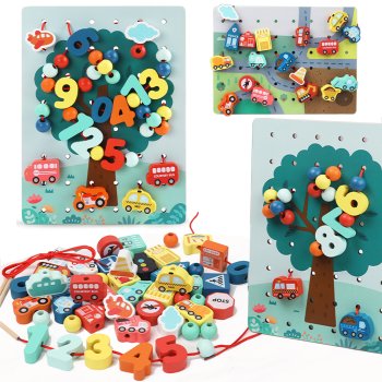 Bakalu Wooden Blocks Numbers Tree Jhtoy-988