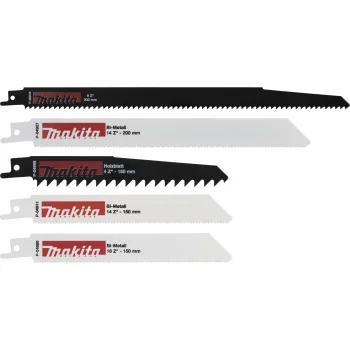Tiesinio pjūklo geležčių rinkinys Makita P-83945, 5 vnt.