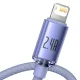 USB to Lightning Cable Baseus Crystal Shine 2.4A 2m Purple