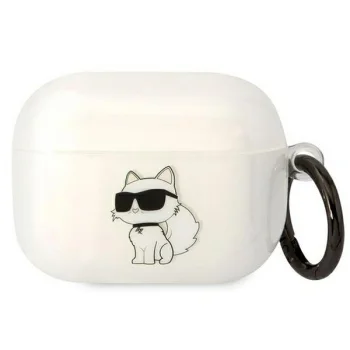 Karl Lagerfeld Ikonik Choupette Case for AirPods Pro 1st Gen Transparent