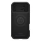 Spigen Optik Armor MagSafe dėklas iPhone 17 Pro telefonui, juodas