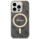 Guess dėklas iPhone 14 Pro telefonui 4G MagSafe, juodas