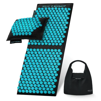 4FIZJO ECO akupresūros kilimėlis su pagalve XL, mėlynas
