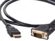 VGA – HDMI laidas 1,3 m, „Full HD“ 1080p, paauksuotos jungtys, juodas