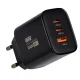 Newell GaN 65W tinklo įkroviklis, 2x USB-C, 1x USB-A, PD / QC