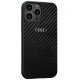 Audi Carbon Fiber dėklas, skirtas iPhone 13 Pro Max, juodas