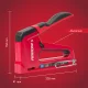 Rankinis segiklis ir vinių kaliklis Arrow T50 RED2, raudonas / juodas