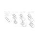 SIM Card Adapter Set Forever Micro and Nano, white