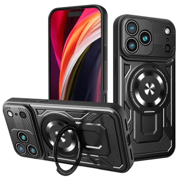 TFO Defender Armor Mag dėklas iPhone 17 / 18 Pro Max 6.9", juodas