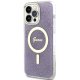Guess dėklas iPhone 14 Pro Max telefonui 4G MagSafe, violetinis