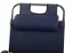 Folding Garden Lounger and Beach Chair Zero Gravity 2in1, Navy Blue
