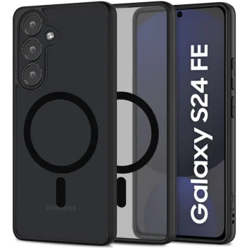 Apsauginis dėklas Tech-Protect MagMat Samsung Galaxy S24 FE, juodas