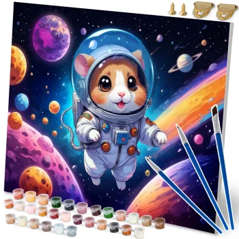 Tapybos pagal skaičius rinkinys Massido Astronautas, 40 x 50 cm