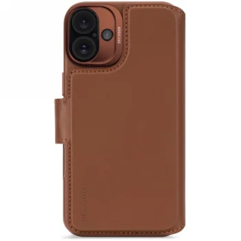 Decoded Leather Detachable Wallet MagSafe Case with Wallet for iPhone 16 - Brown