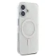 Guess dėklas iPhone 16 telefonui IML 4G Background MagSafe, baltas
