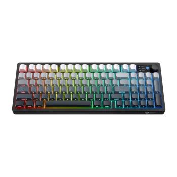 Žaidimų klaviatūra Onikuma MT902 2.4G RGB, juodai balta