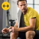 Sportinis plaktuvas 4FIZJO Ultra 700 ml, juodas