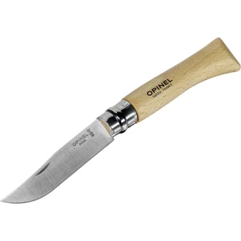 Opinel No. 10 Pocket Knife with Corkscrew, Brown/Silver