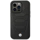 „BMW Leather Seats Pattern“ dėklas „iPhone 14 Pro Max“ su „MagSafe“, juodas