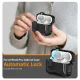 Ausinių dėklas Tech-Protect Carbonox MagSafe skirtas AirPods Pro, juodas
