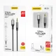 Dudao Lightning į 3.5 mm mini jack garso laidas 1 m, pilkas (L11PRO)