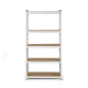 Humberg 4847 Metal Storage Shelving Unit, 180 x 90 x 40 cm, White